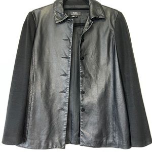 MAXAZRIA  black mixed/ leather jacket 🇺🇸